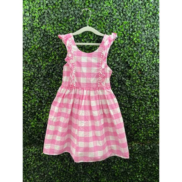Max Studio Kids, Pink And White Plaid Dress, Girls Size 6 - Picture 1 of 6